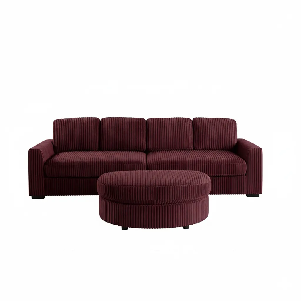 Ribbed Convertible Sectional - Image 2