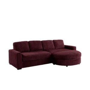 Ribbed Convertible Sectional